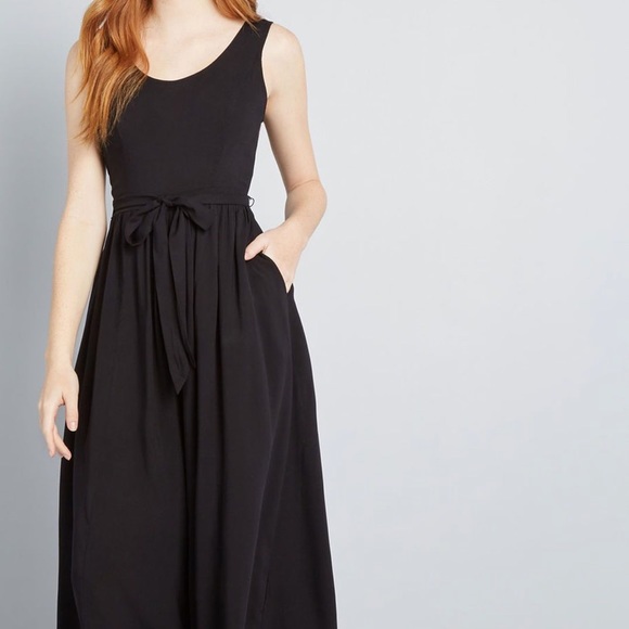 ModCloth Unbridled Enthusiasm black jumpsuit. - Picture 3 of 7